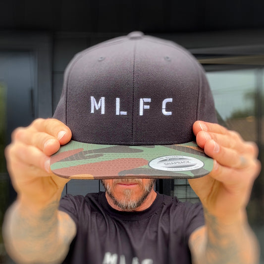 BLACK & CAMO MLFC Embroidered Snapback Adjustable Cap