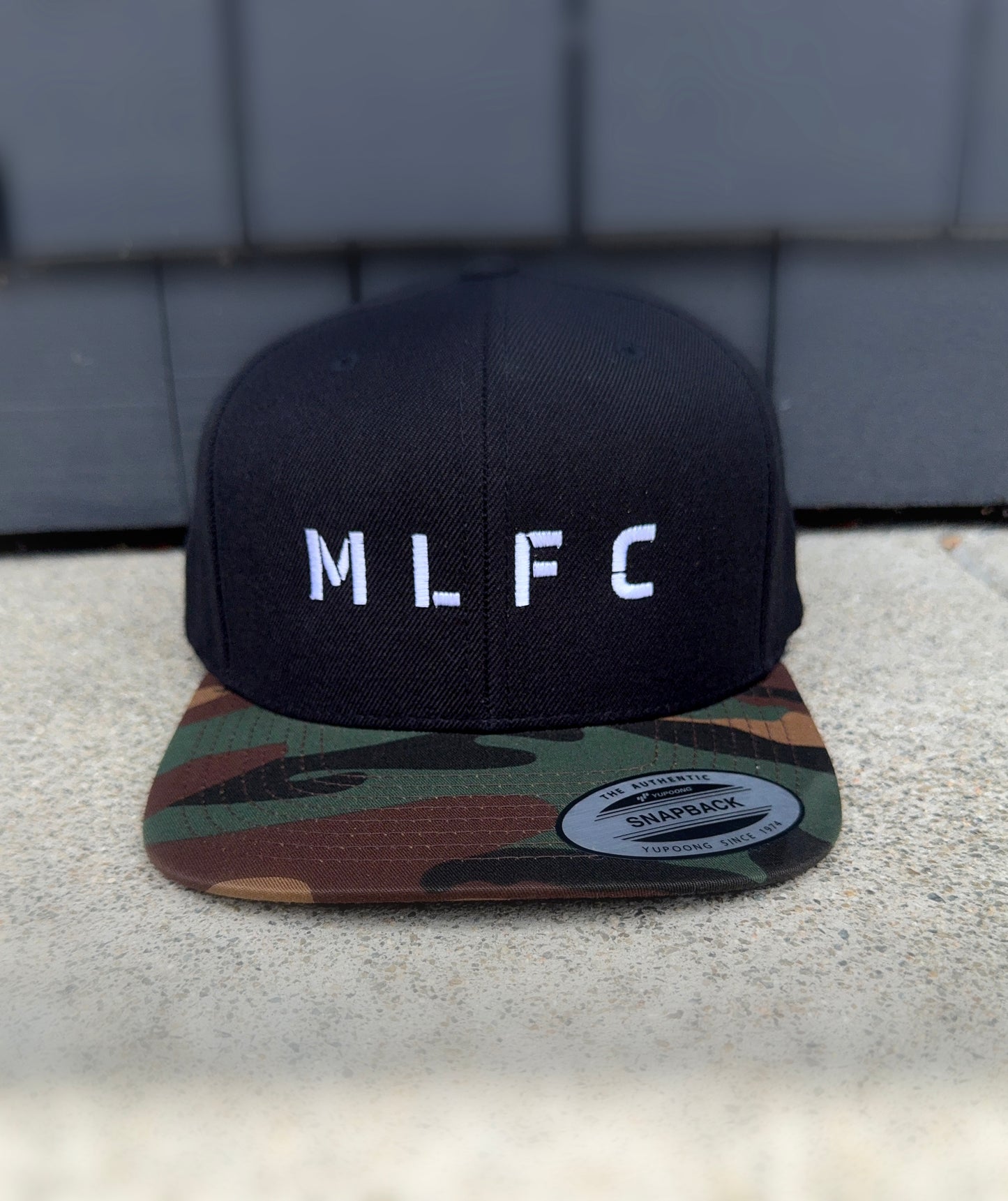 BLACK & CAMO MLFC Embroidered Snapback Adjustable Cap