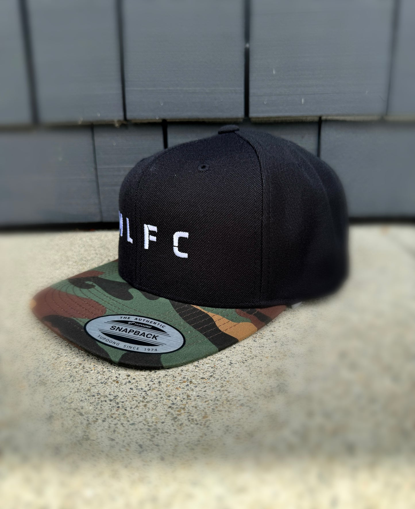 BLACK & CAMO MLFC Embroidered Snapback Adjustable Cap