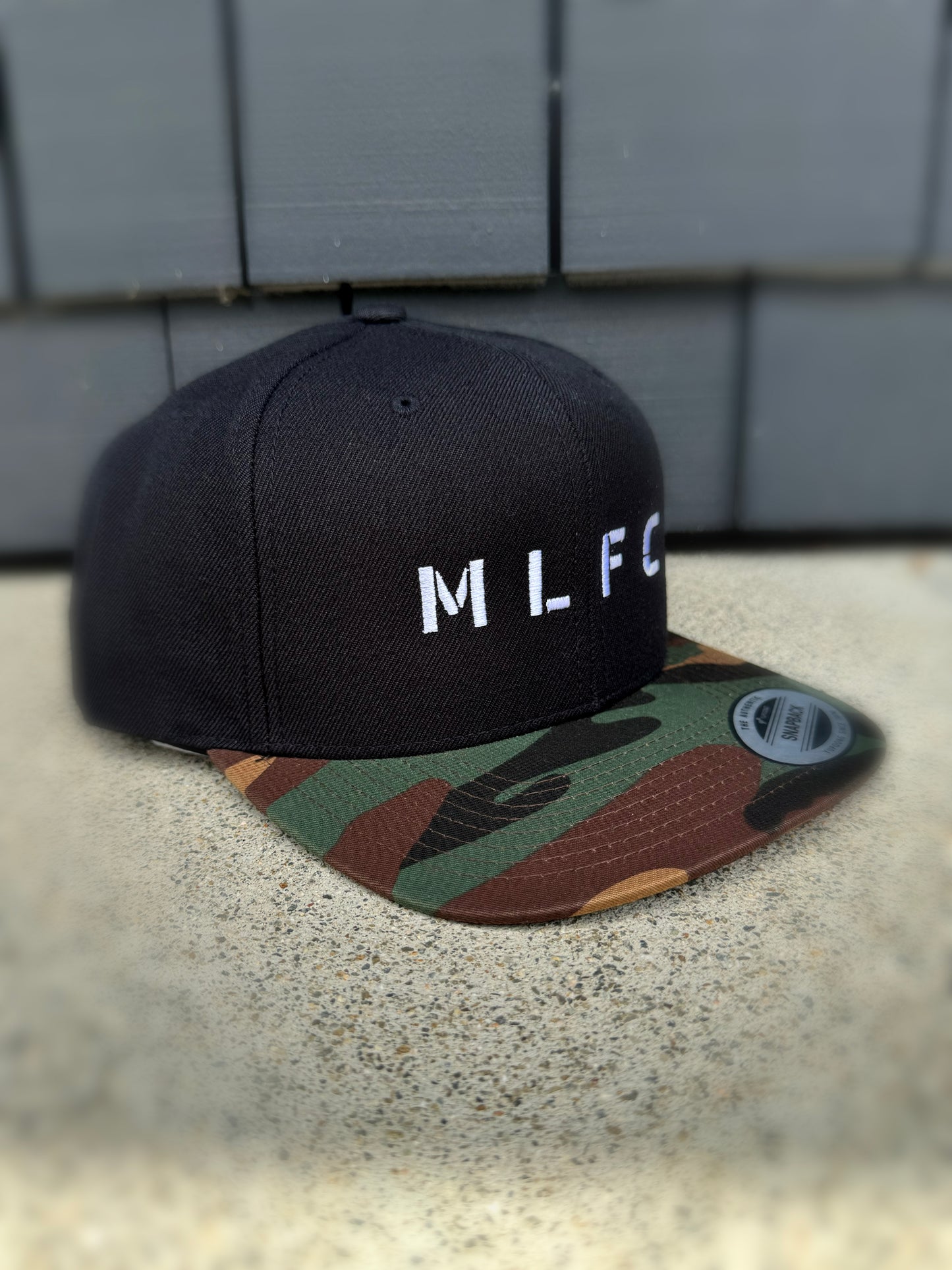 BLACK & CAMO MLFC Embroidered Snapback Adjustable Cap