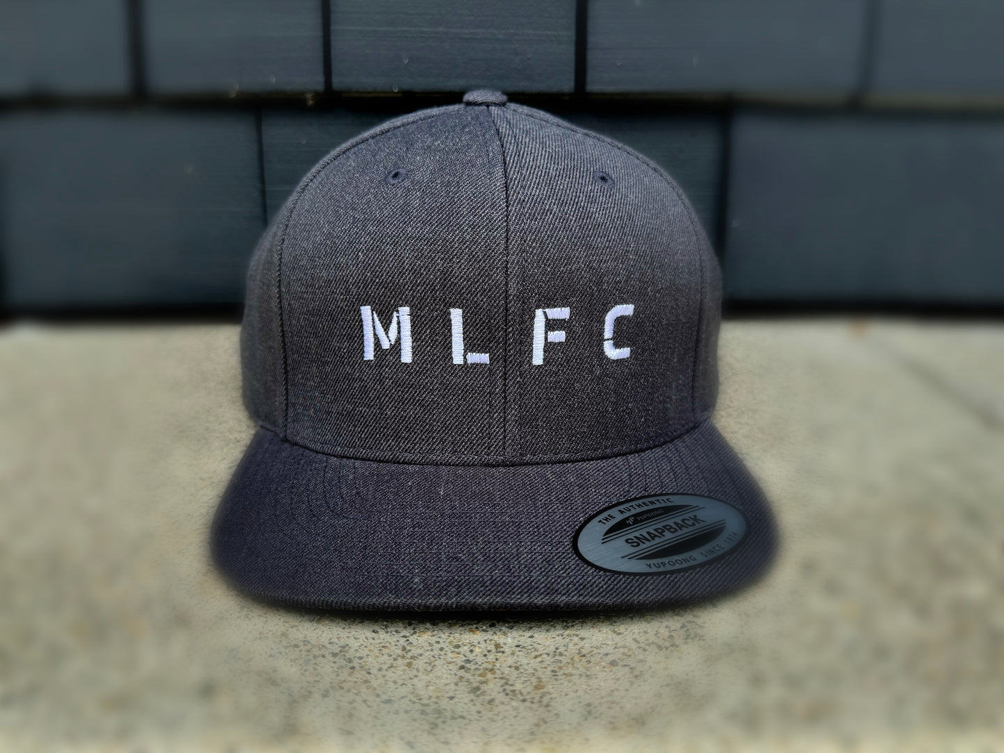 DARK HEATHER GRAY MLFC Embroidered Snapback Adjustable Cap