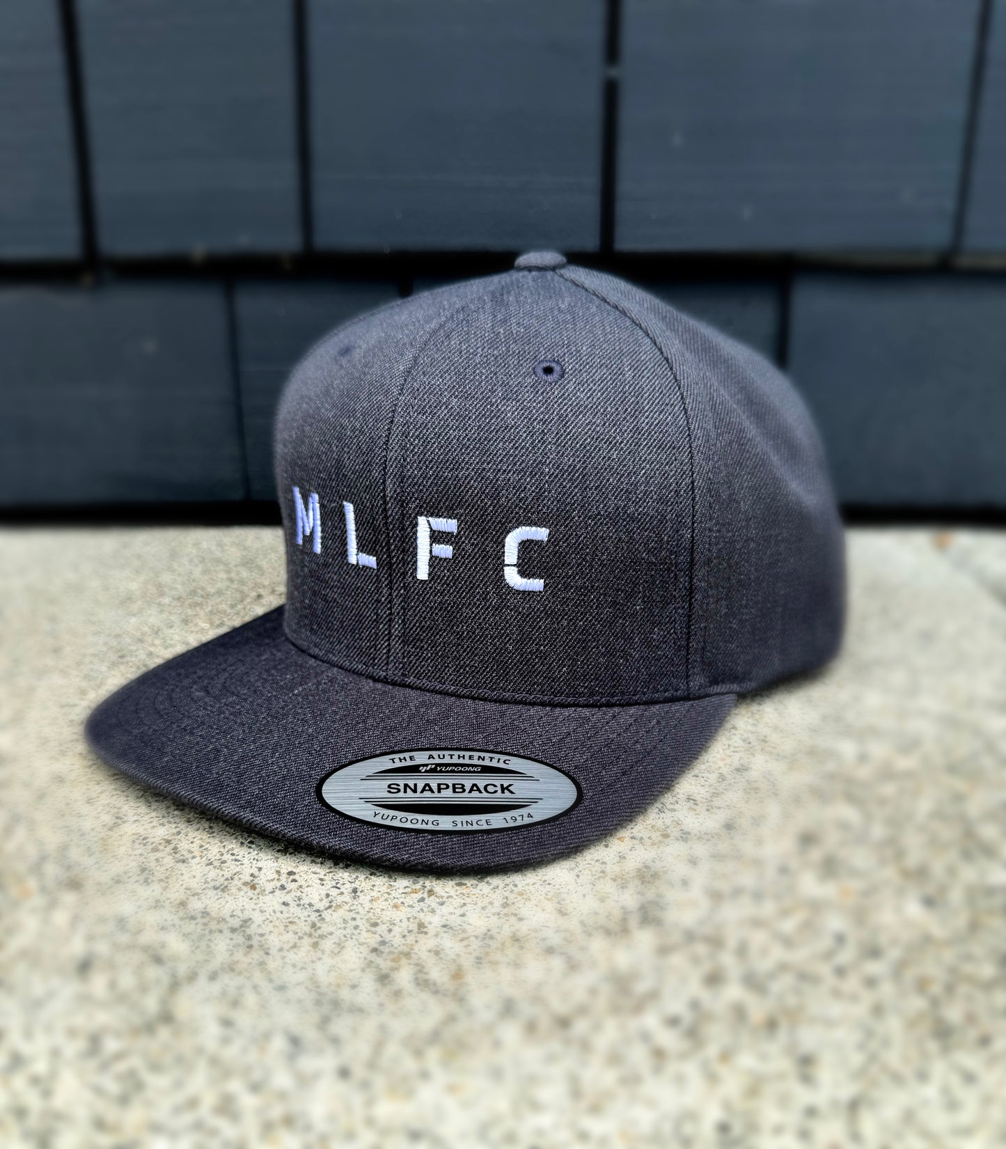 DARK HEATHER GRAY MLFC Embroidered Snapback Adjustable Cap