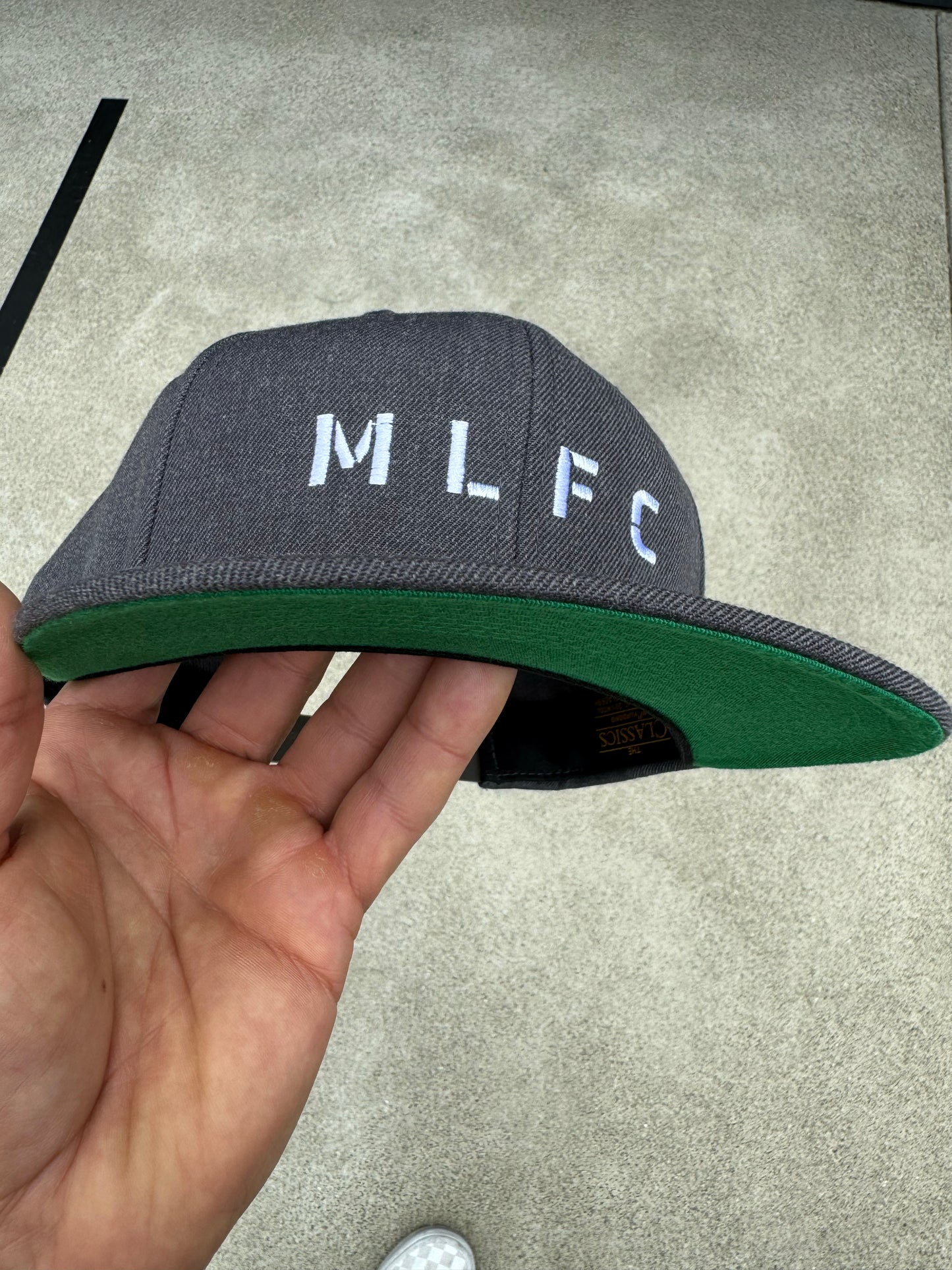 DARK HEATHER GRAY MLFC Embroidered Snapback Adjustable Cap