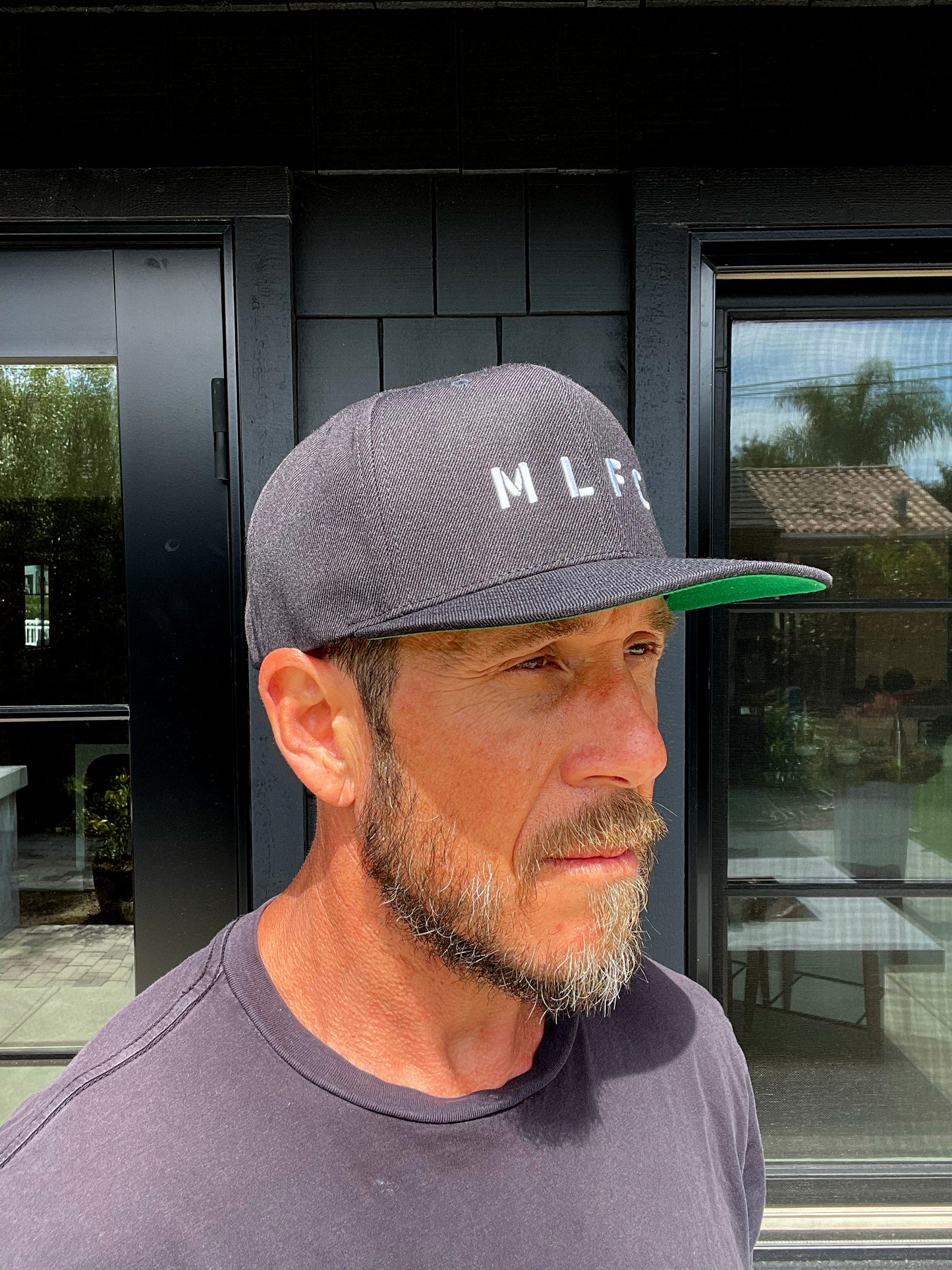 BLACK MLFC Embroidered Snapback Adjustable Cap